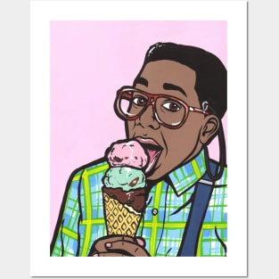 Steve Urkel Ice Cream Posters and Art